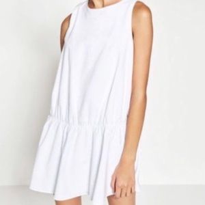 Zara white romper dress